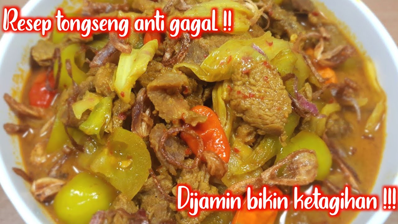 RESEP TONGSENG DAGING SAPI BESERTA TIPS MEMOTONG DAGING AGAR CEPAT EMPUK