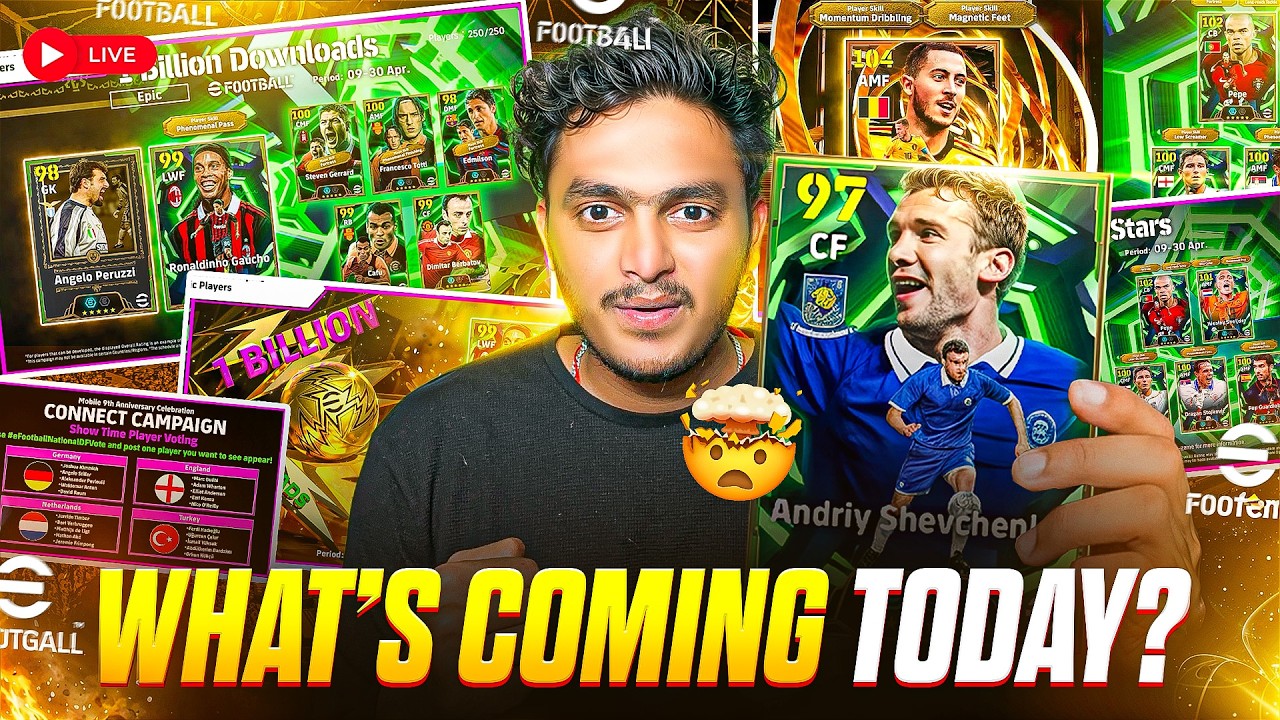 efootball Free Sheva & new potw 🔴  Efootball 2026 LIVE #efootball
