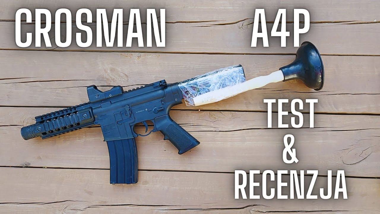 CROSMAN A4P FULL AUTO TEST & RECENZJA