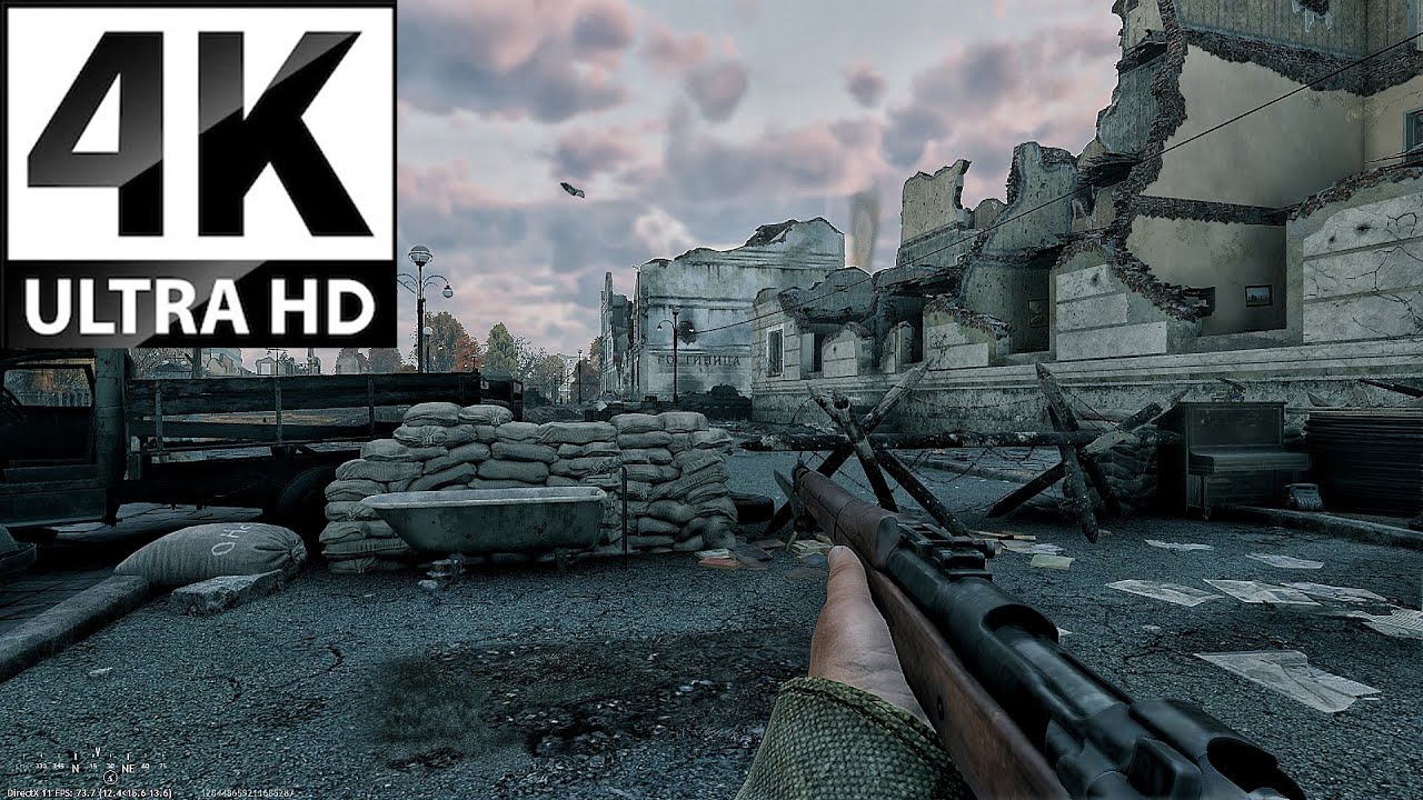 Enlisted ; Battle for Stalingrad No Hud Gameplay | 2160p 60 FPS 4K | No Commentary