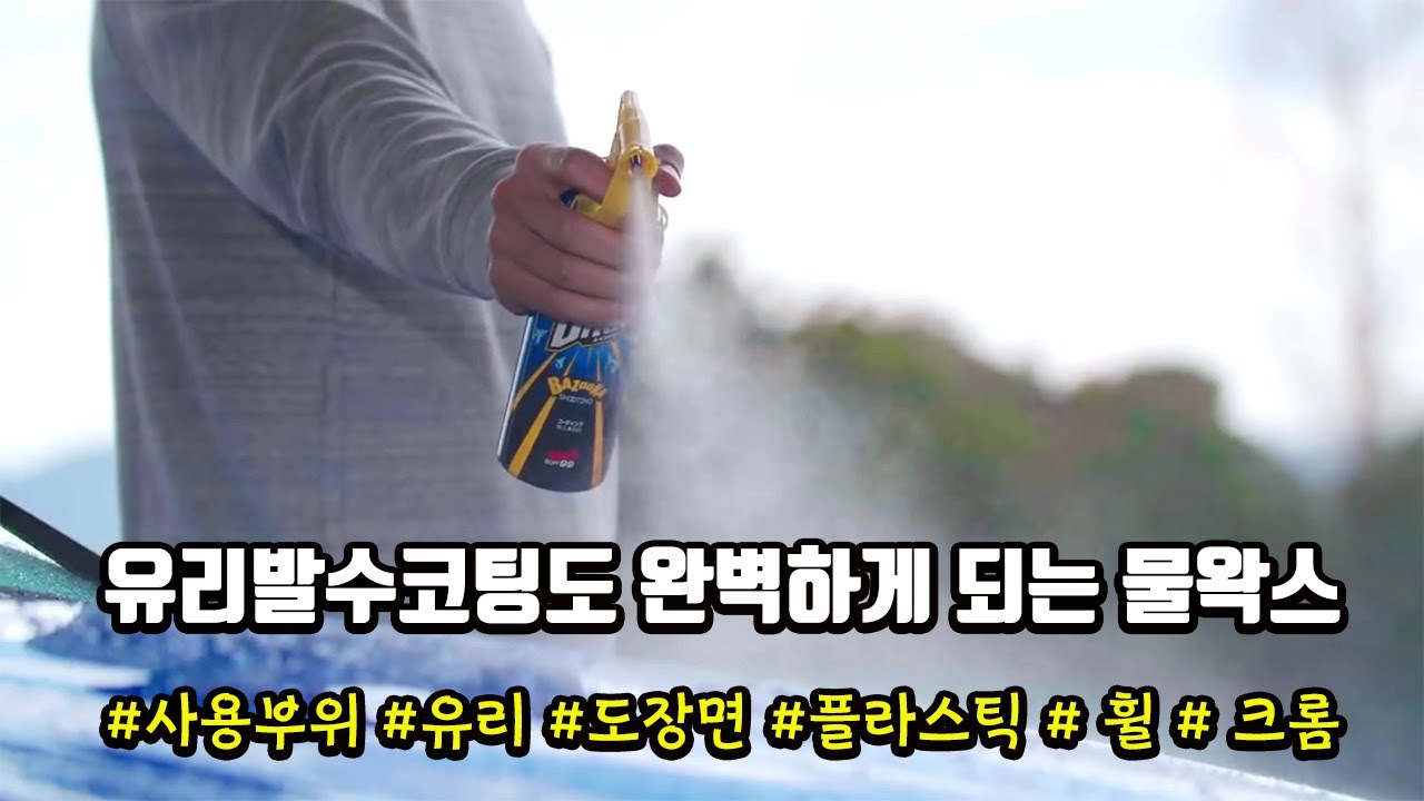 타이어 빼고 다 바르면 되는 물왁스 소프트99 레인드롭 바주카 리뷰