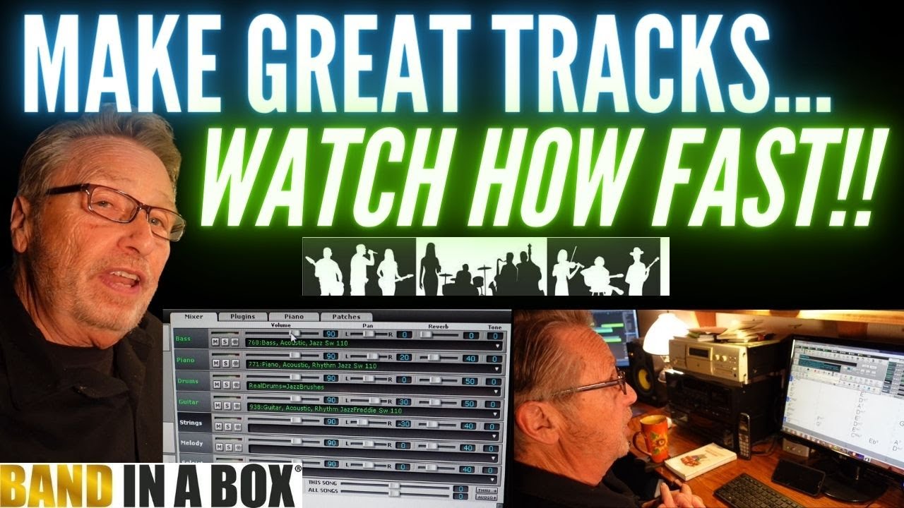 Make Your Own Great Backing Tracks! | Watch How Fast It is! | Why You Should Get 'Band In A Box'
