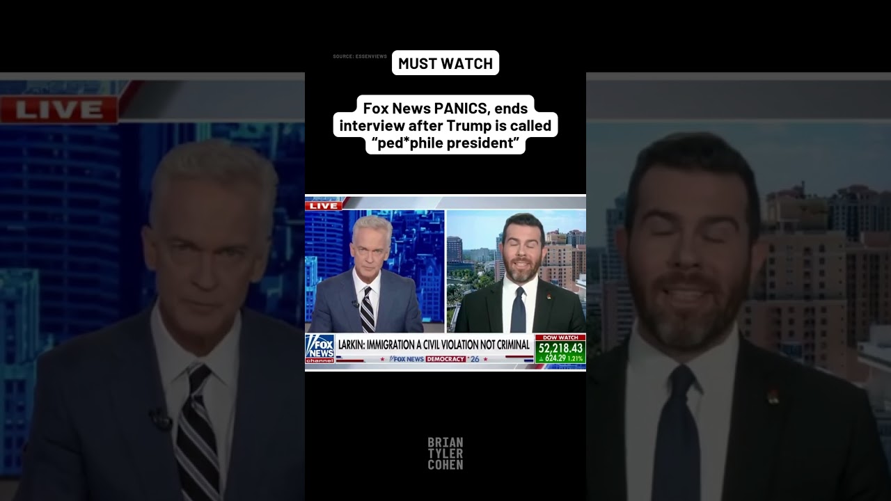 Fox News PANICS, ends interview after Trump is called 'ped*ph*le president'