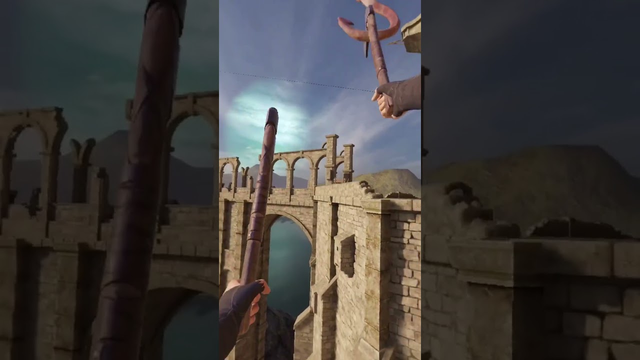 My Longest Climb Yet!... 😅 #vr #challenge #climbing #bladeandsorcery #rockclimbing #drytooling