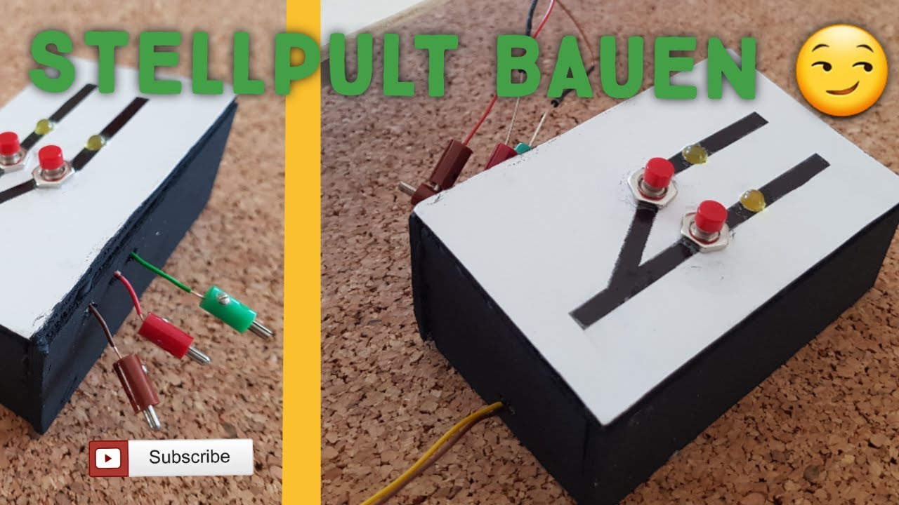 DIY Stellpult .How to (Easy) build a Control Panel / Switch machine with LED for your Model Railroad