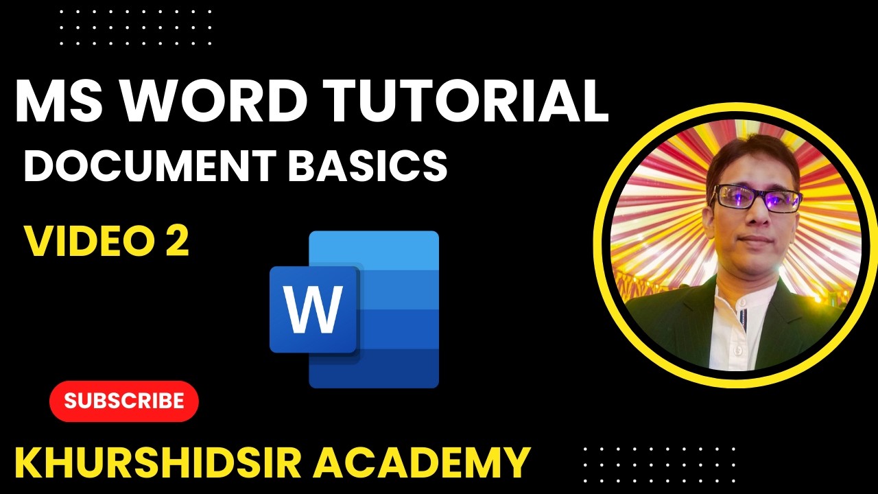 Master MS Word | Tutorial MS Word Document Basics in One Video