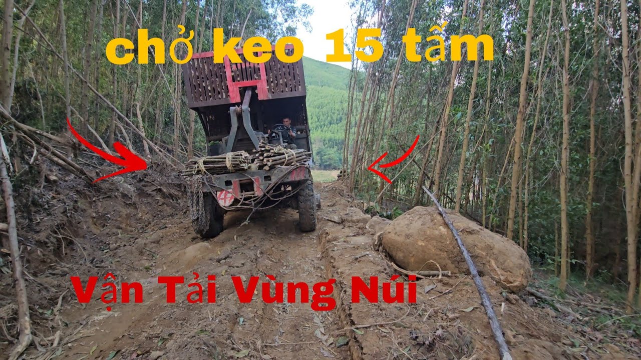 Xe độ chở keo lên dốc 15 tấm 