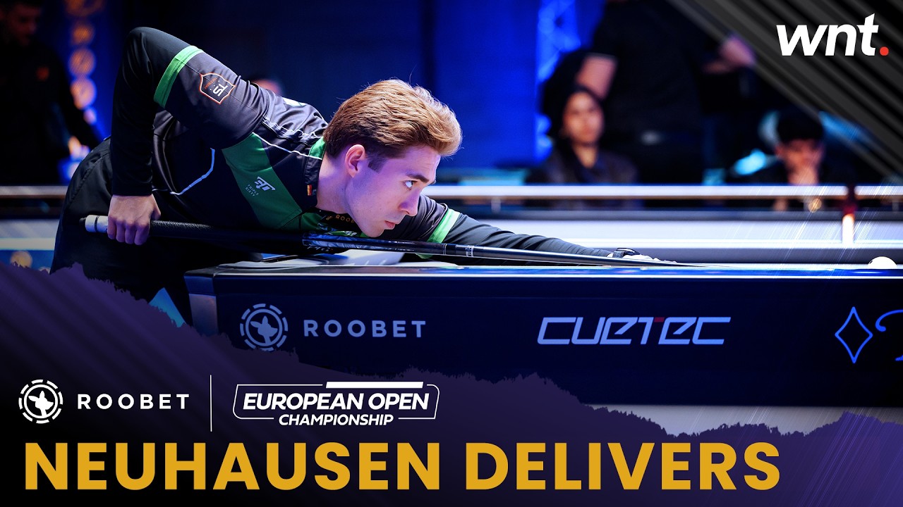 Moritz Neuhausen DELIVERS in opening match | 2026 Roobet European Open Pool Championship