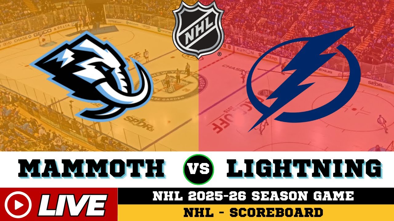 🔴LIVE : Utah Mammoth Vs Tampa Bay Lightning | NHL 2026 | NHL Live SCOREBOARD