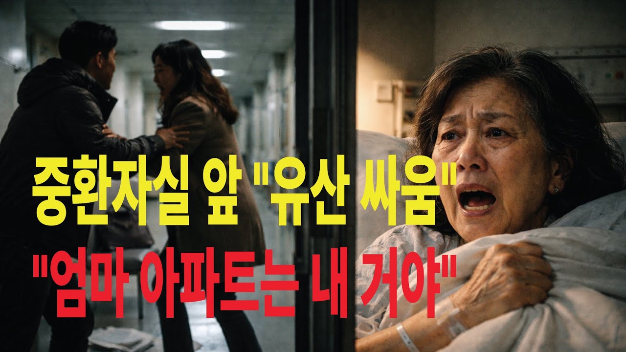 중환자실 복도서 내 유산 나누던 자식들 대화 녹음하고, 깨어나자마자 전재산 기부했습니다.