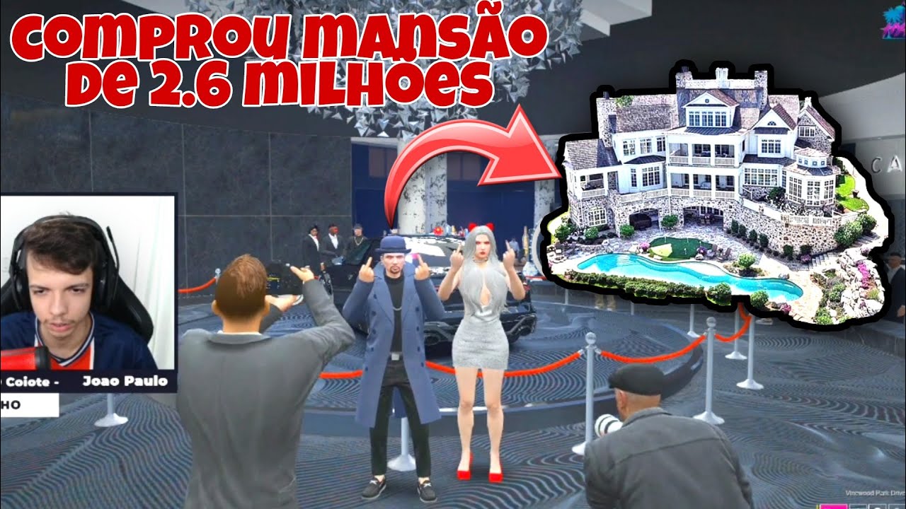 BKINHO COMPRA MANSÃO DE 2,6 MILHÕES EM LEILÃO NA CIDADE HYPE ROLEPLAY