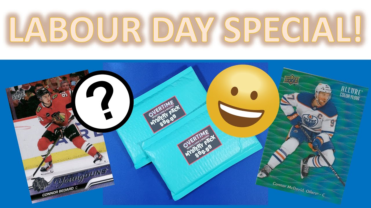 Happy Labour Day WEEKEND SPECIAL! Hockey Mystery Packs Overtime Sports Cards