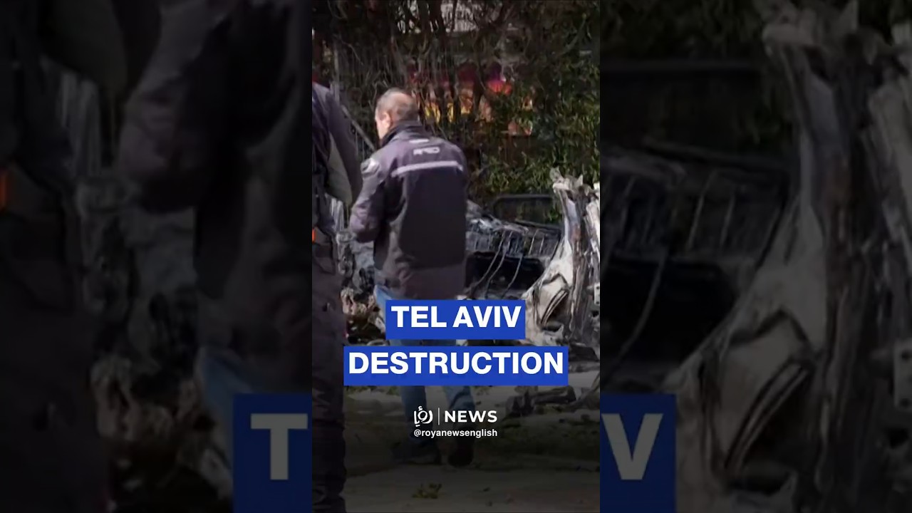 Destruction in Tel Aviv after Iranian missile strike