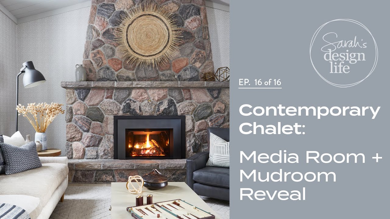 Contemporary Chalet: Media Room, Entryway + Mudroom Reveal! (Ep. 16)