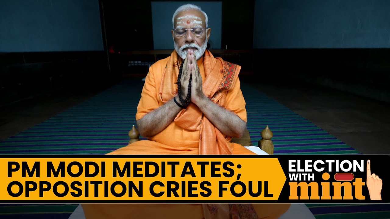 BJP Shares PM Modi Meditation Visuals; Opposition Cries Foul | Watch