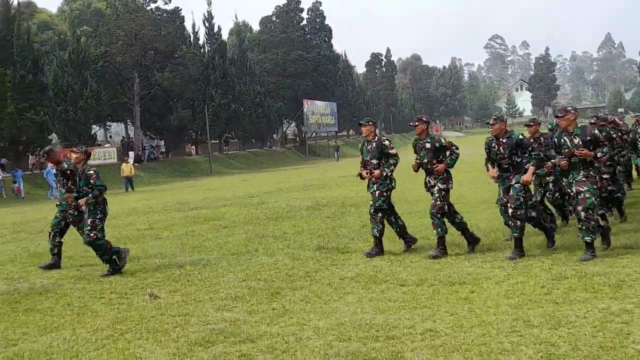 pelatihan TNI AD di rindam 3 siliwangi di pengalengan bandung