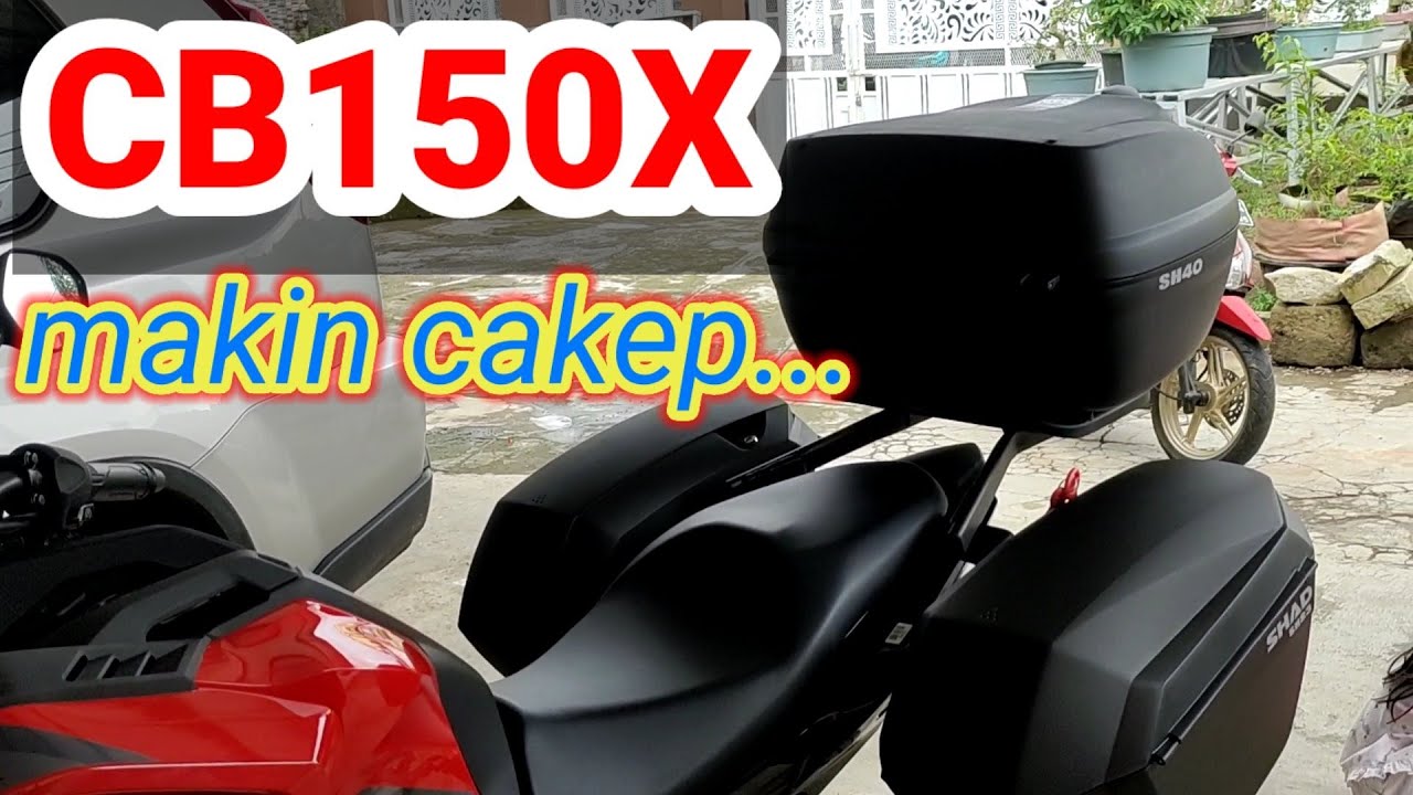 Proses dan cara pemasangan Bracket dan Box SHAD di Motor Honda CB150X || Shad SH40 - SH23 - Breket