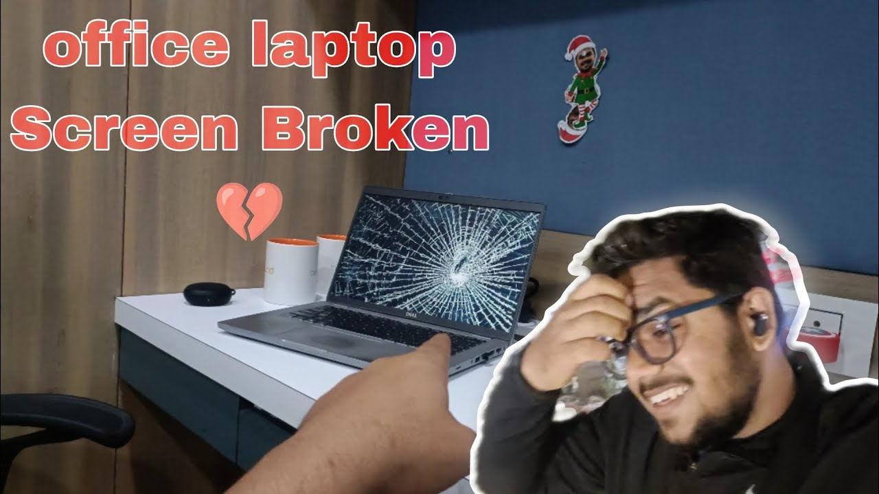 Office laptop screen broken 💔 | office ke laptop ki screen tut gayi 😩😩 