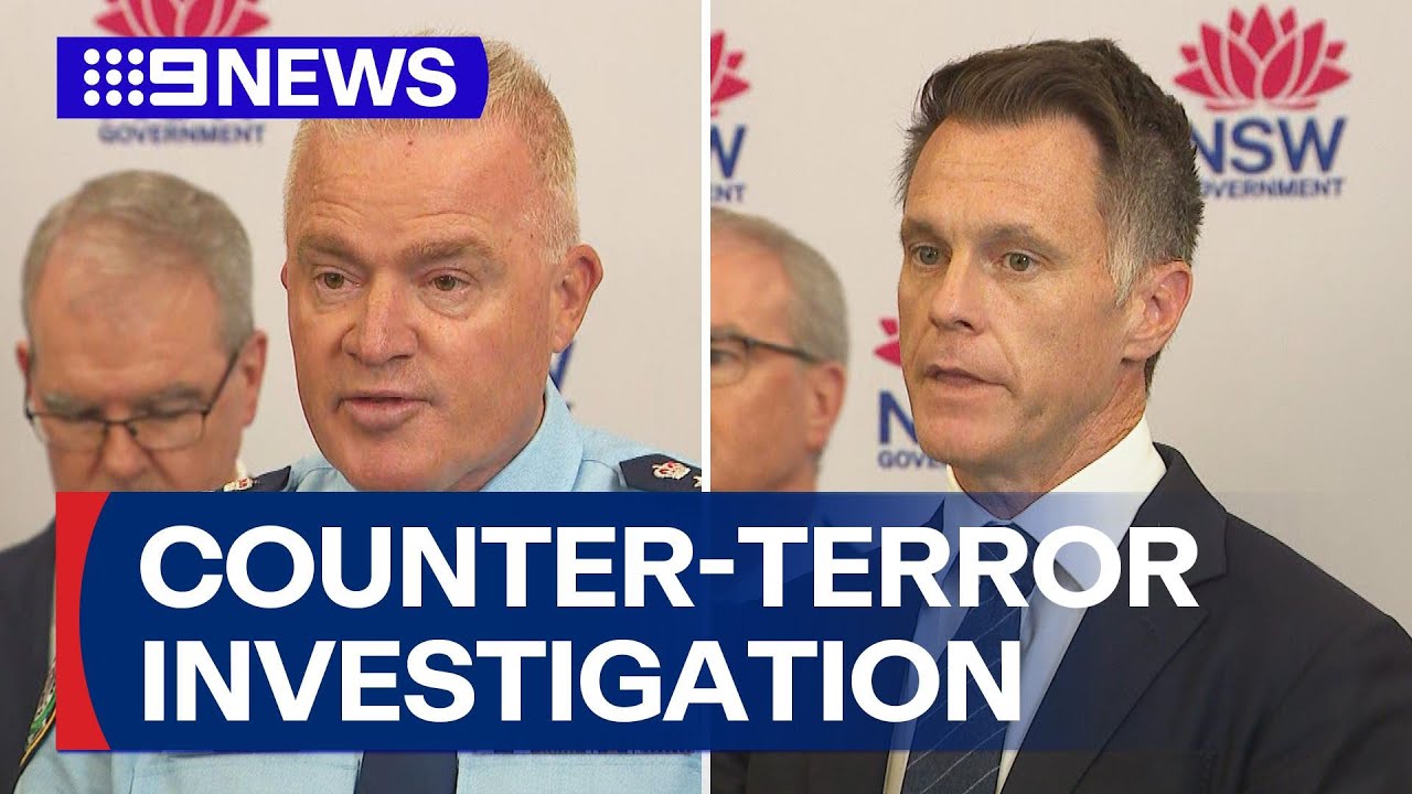 Counter-terror police provides update on seven Sydney arrests | 9 News Australia