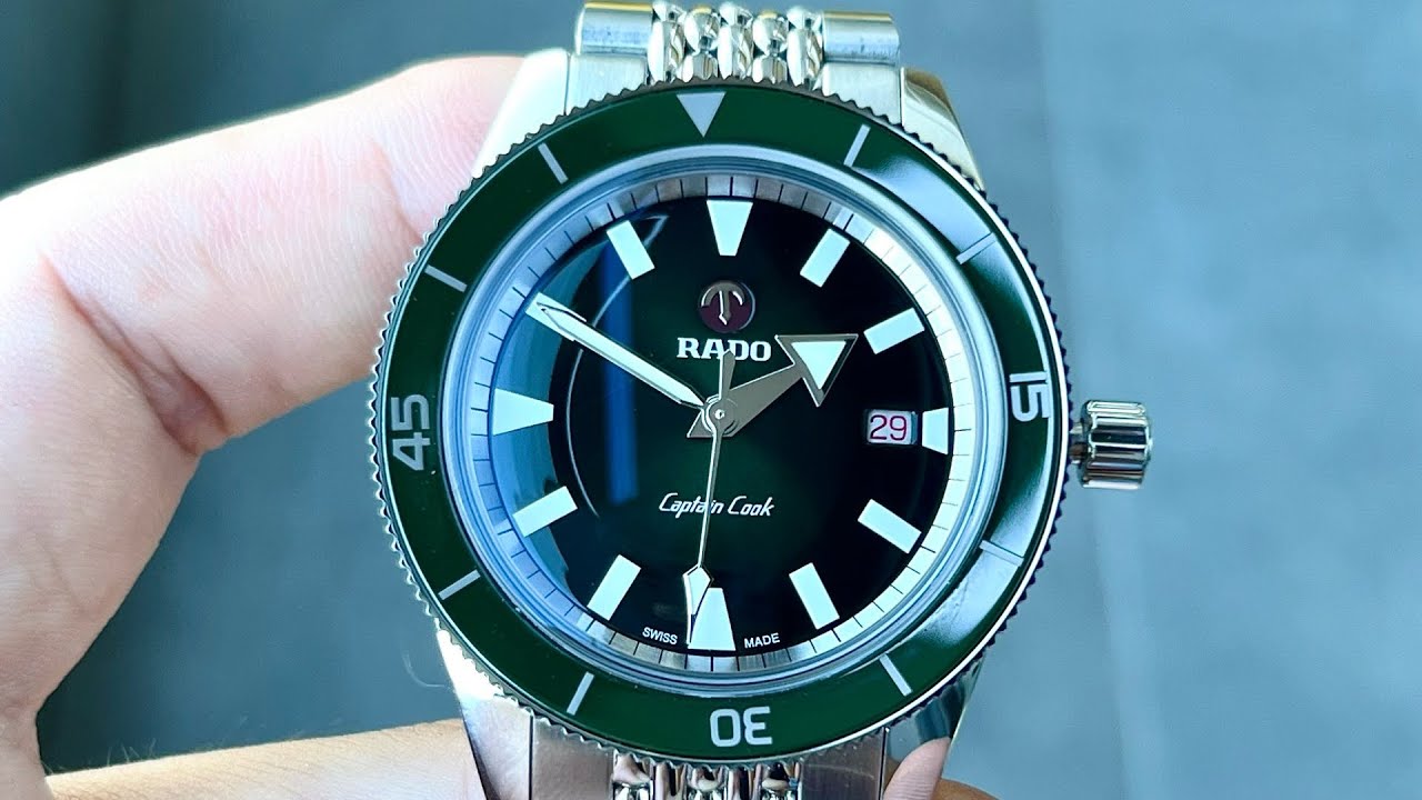 [Thể Thao, Cá Tính] Đồng hồ Rado Captain Cook Diver R32505318, High - Tech Ceramic