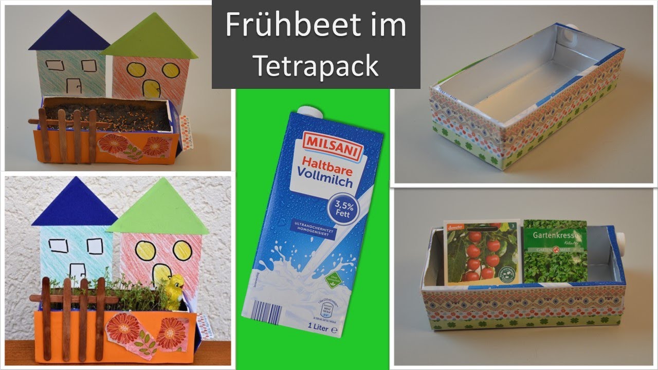 Fruehbeet / Kräuterbeet im Tetrapack