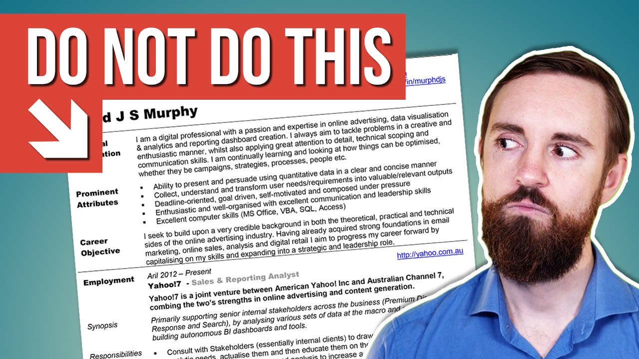 7 Data Viz Mistakes You're Making With Your Resume + Free Template