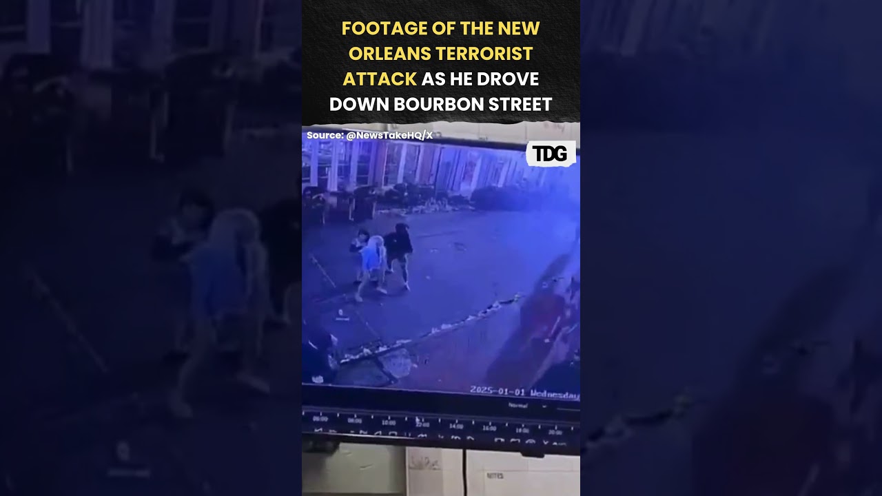 #watch | Footage of the New Orleans terrorist attack as he drove down Bourbon Street