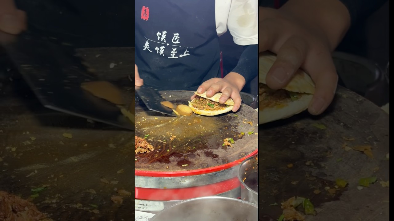 The fragrant roujiamo is very delicious#food #cooking #delicious #meat #shorts #snake