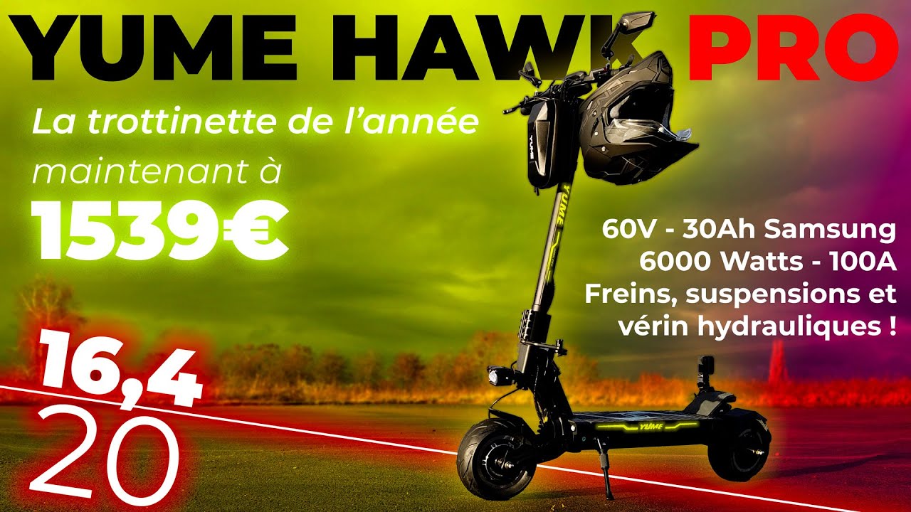 Yume Hawk Pro 60V 30Ah Samsung pour 1539€ !! elle a tué le game..