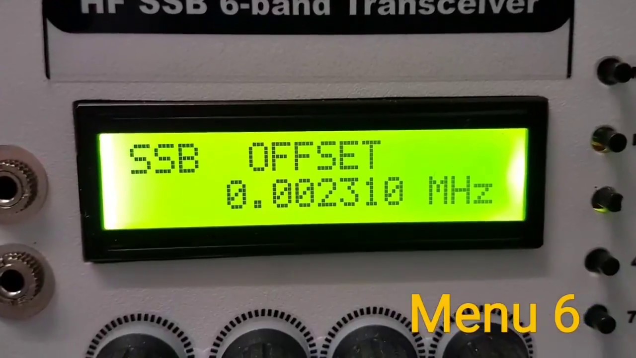 DDS AD9850 VFO signal generator SETTINGS