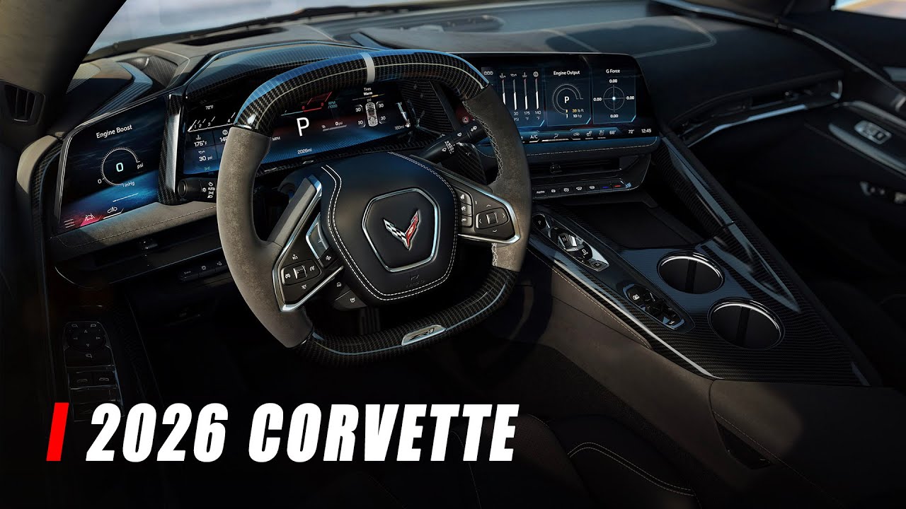 2026 Corvette Debuts With New Interior And A Triple-Screen Layout