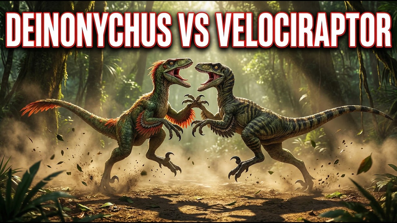 Deinonychus vs Velociraptor – Epic Dinosaur Battle | Jurassic Combat