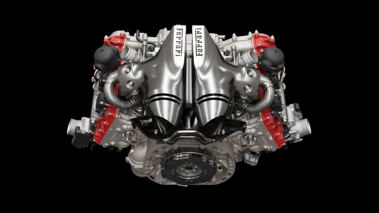 The Ferrari 296 GTB V6 Engine (F163 2.996 cc biturbo)