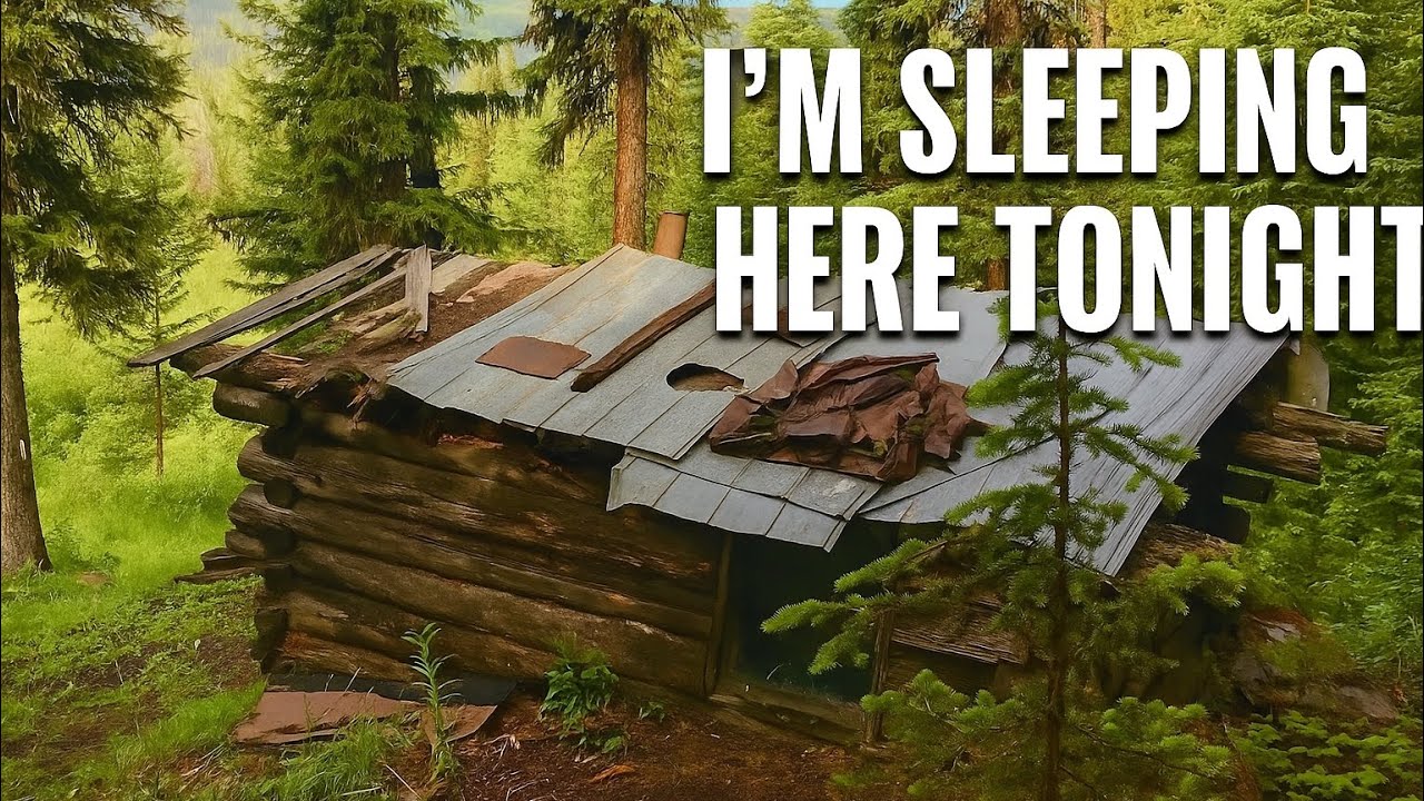 I SLEPT IN A 73 YEAR OLD ABANDONED CABIN.