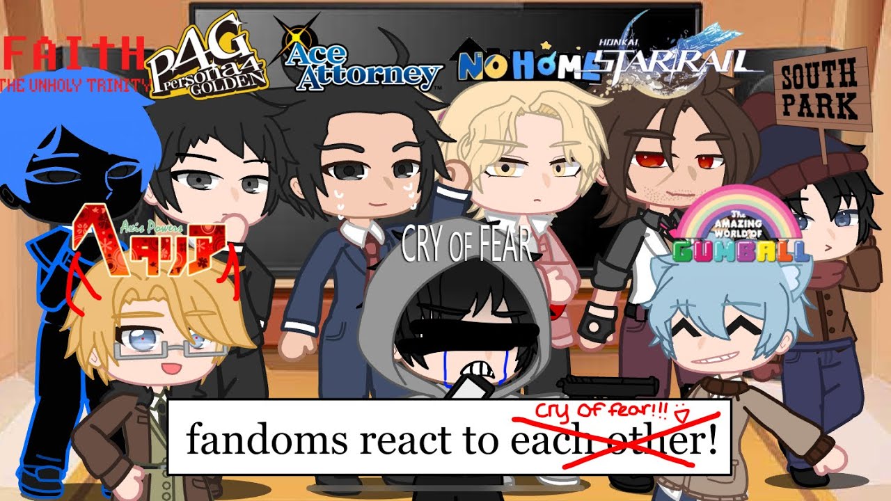 fandoms react to: cry of fear (SIMON HENRIKSSON) 2/9 | gacha club