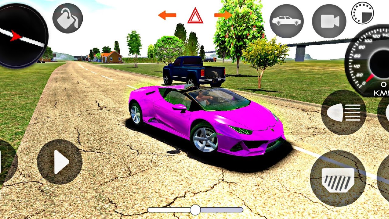 Lamborghini car game play ( gadi wala game ) Thar car game 