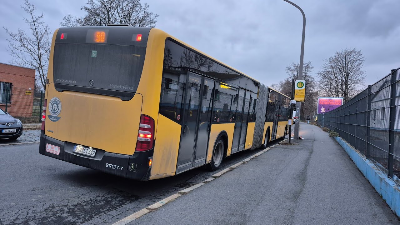 Bus Dresden | Mitfahrt in der kompl. 90 von Gombitz/Gompitzer Höhe bis Löbtau, Ebrtplatz im O530G