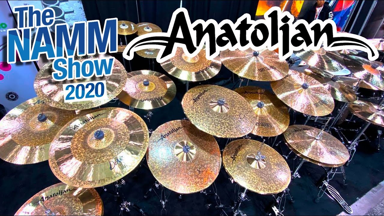 Vamos ver e TOCAR nos Pratos ANATOLIAN Cymbals na NAMM SHOW?!