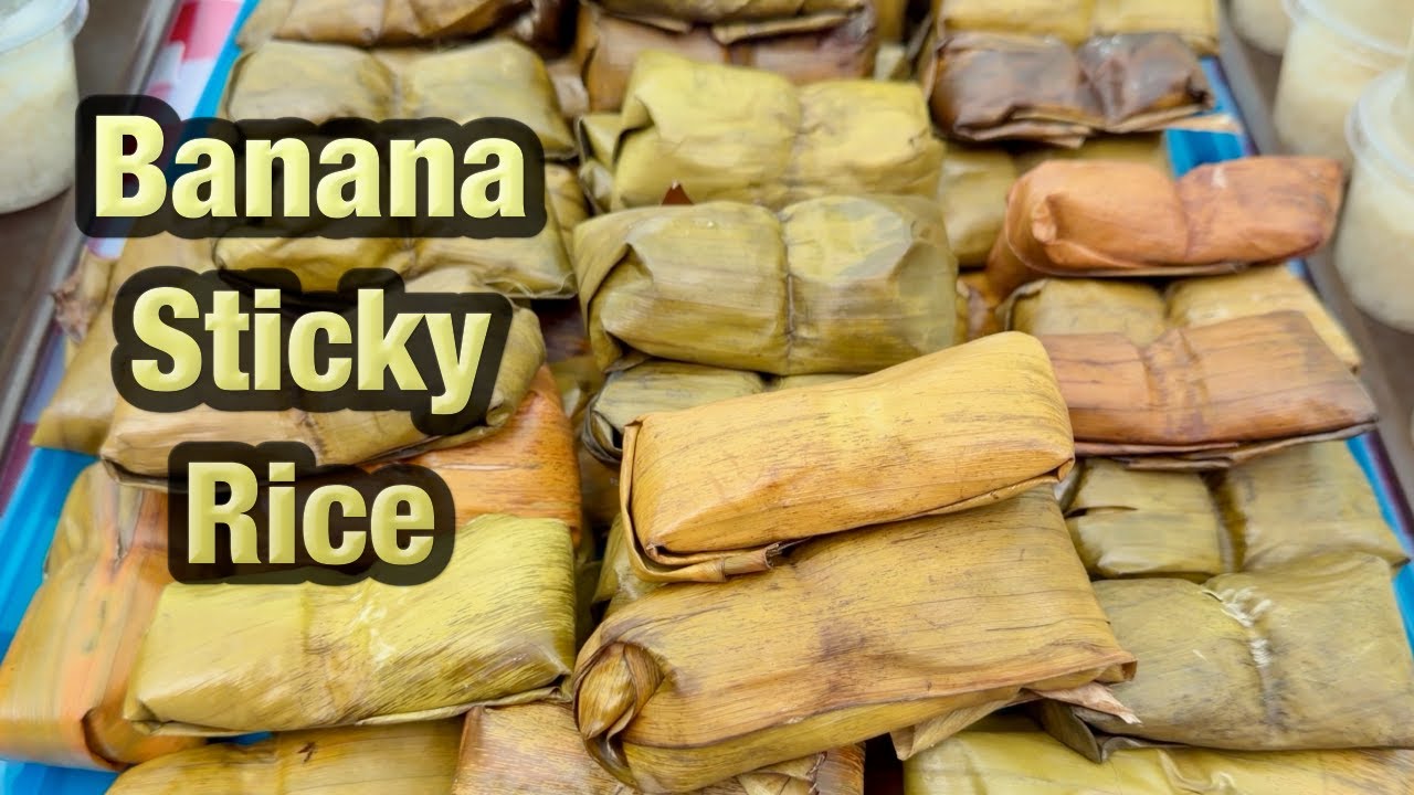 Banana Sticky Rice Wrapped in Banana Leaf | ข้าวต้มมัด ไส้กล้วย Thai Dessert Explained