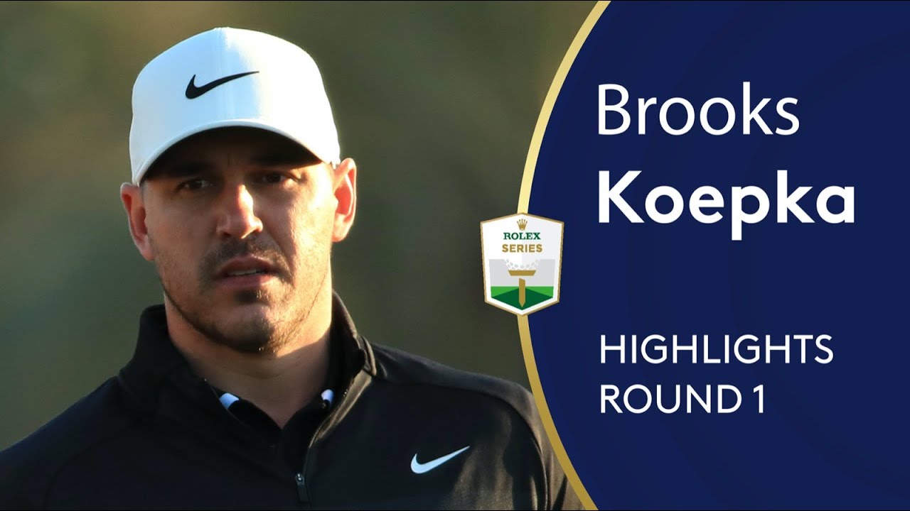 World Number One Brooks Koepka's first round back after injury | Abu Dhabi HSBC Golf Championship
