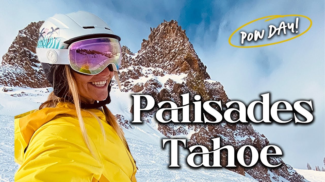 BLUEBIRD DAY AT PALISADES AFTER HUGE STORM // skiing tahoe vlog, huge backflip off cliff, sunny days