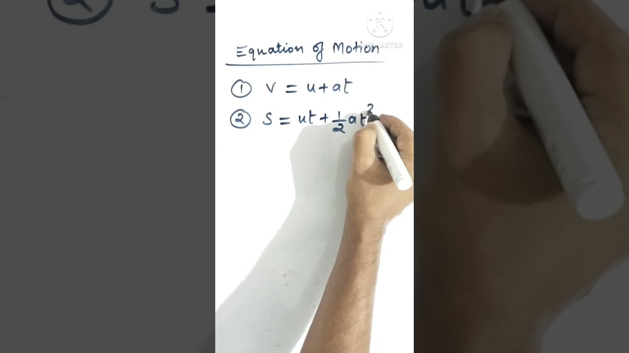 equation of Motion class 9|| derivation of equations of motion class 9||equation of Motion class 9