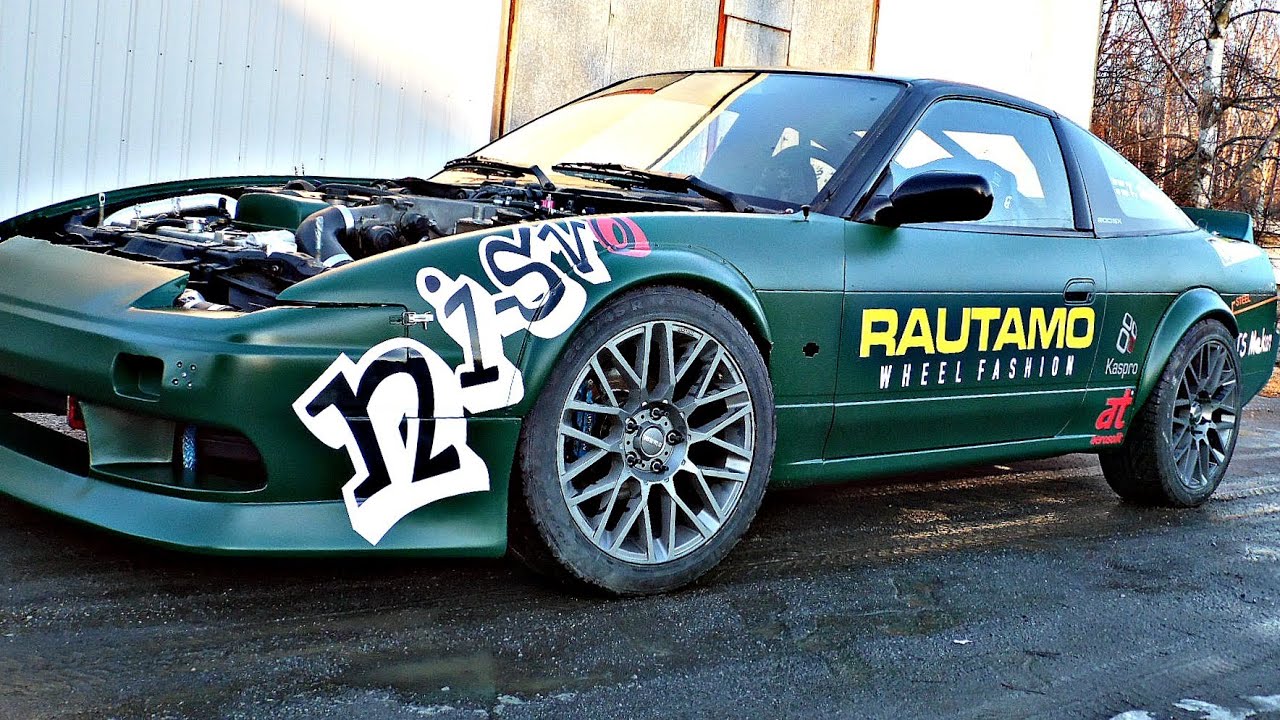 Nisvo during construction 2014 (nissan 200sx S13, 2jz powered by a holset hx40 super)