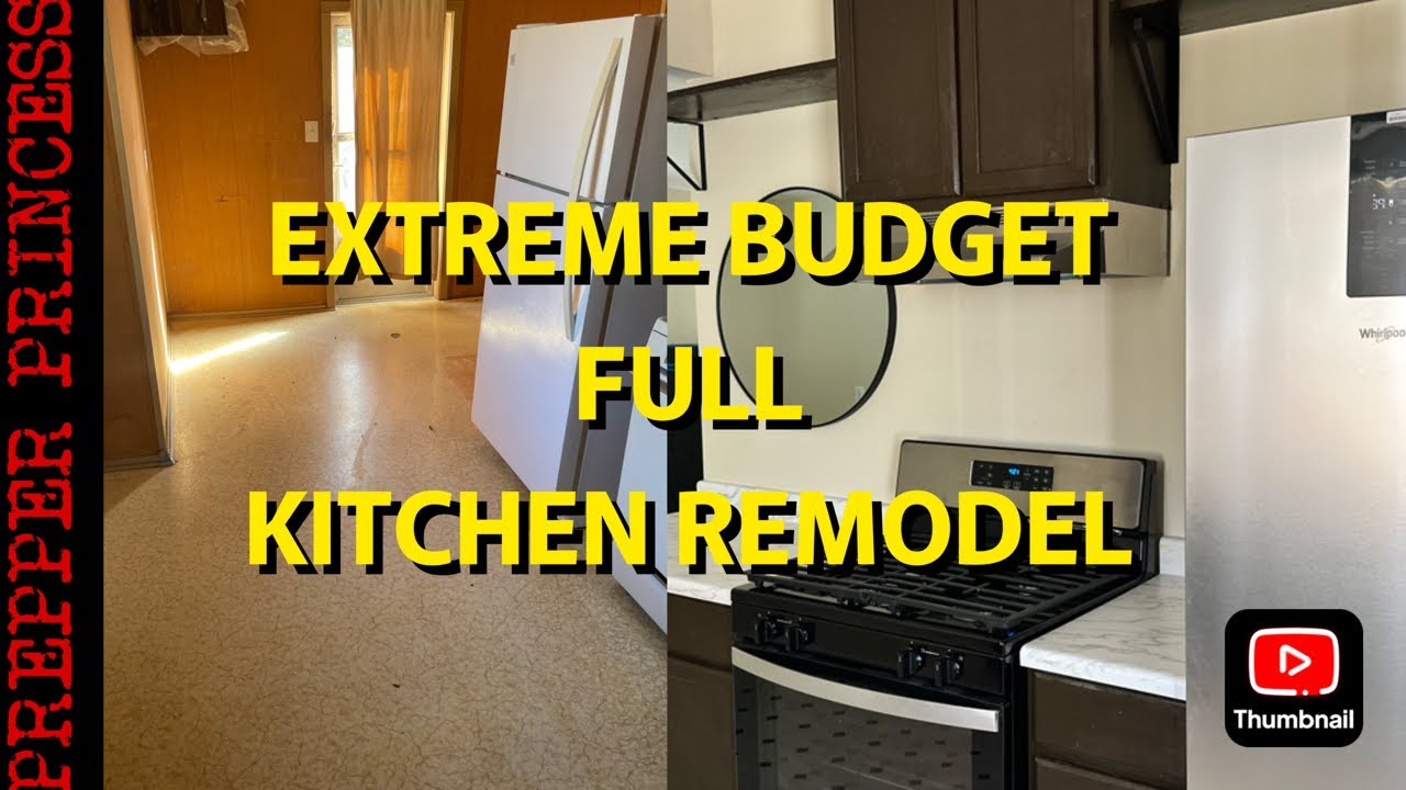 EPIC KITCHEN REMODEL ON A SUPER TIGHT BUDGET! | 55 YEAR OLD KITCHEN REMODEL!