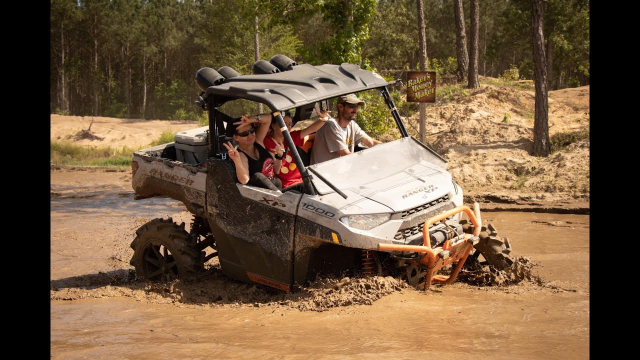 Polaris Ranger XP 1000 Getting Deep in the Mud. Deep Creek