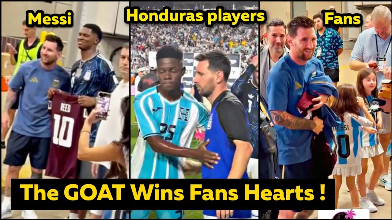 Unseen MESSI Fan Moments as Honduras players line up to meet vs Argentina