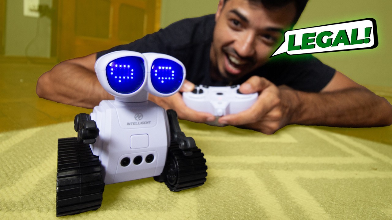 CURIOSO! Testei um ROB&Ocirc; de Controle Remoto | EBOYU-S018 Mini RC Robot