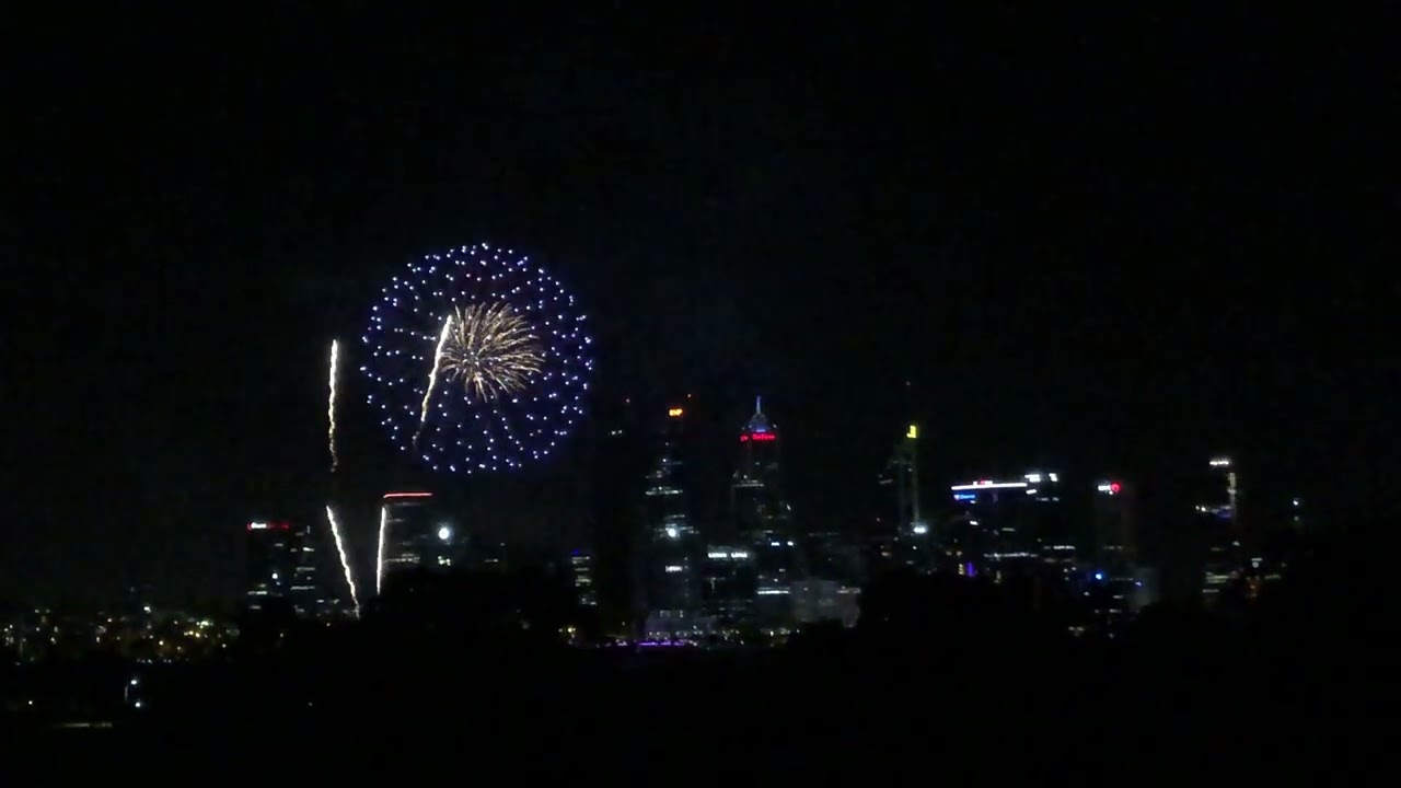 Perth New Years 2025 Fireworks