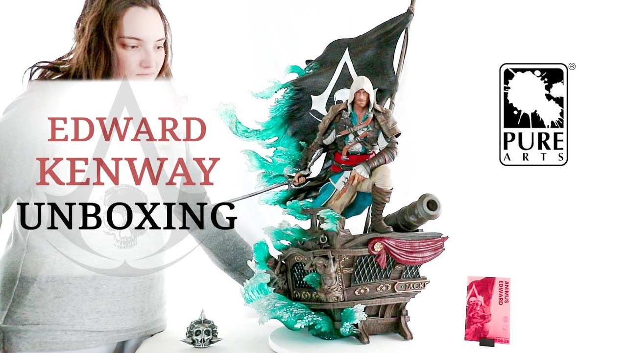 Assassin's Creed Edward Kenway statue by Pure Arts Unboxing & Review - Black Flag