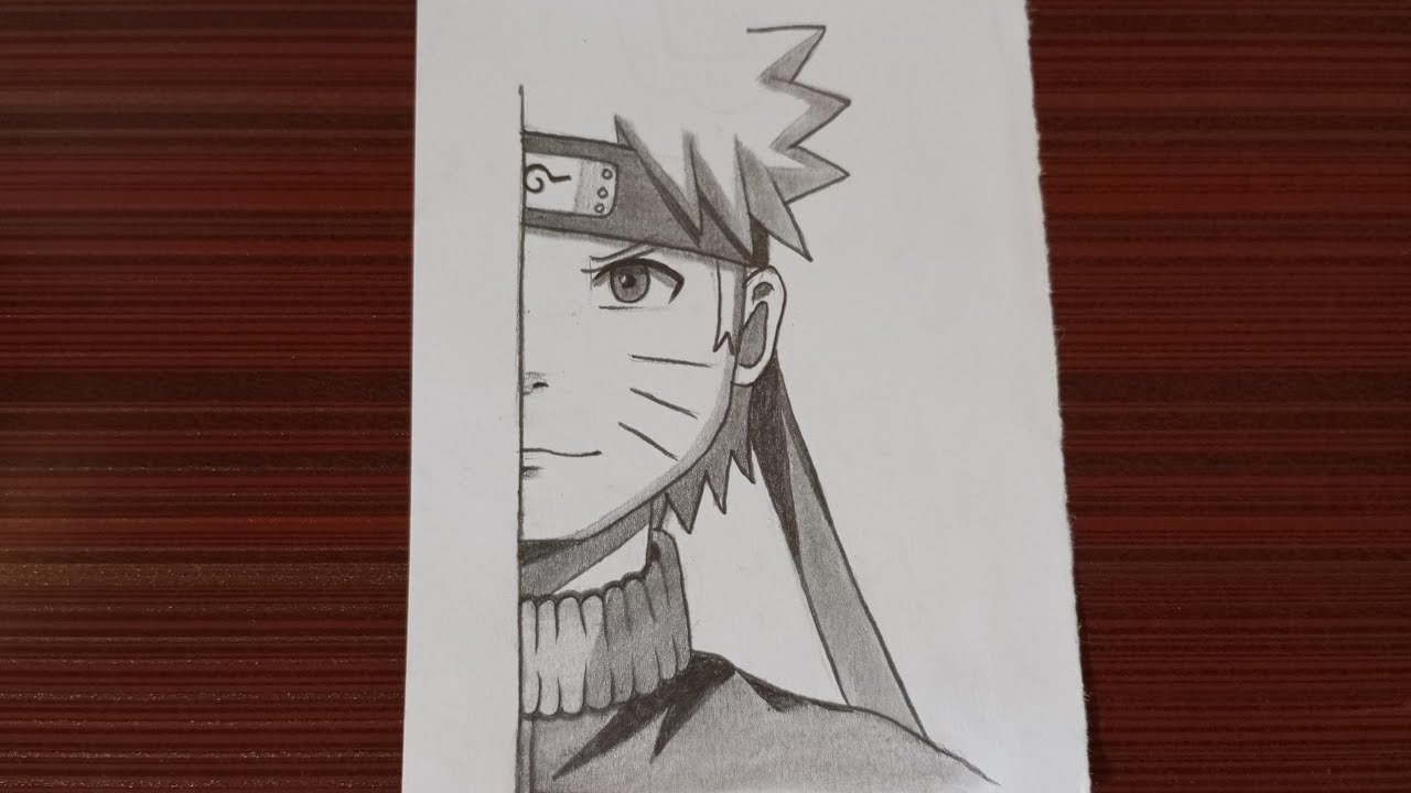 How to draw Naruto Uzumaki | Cool and easy anime drawing | Anime drawing tutorial 
